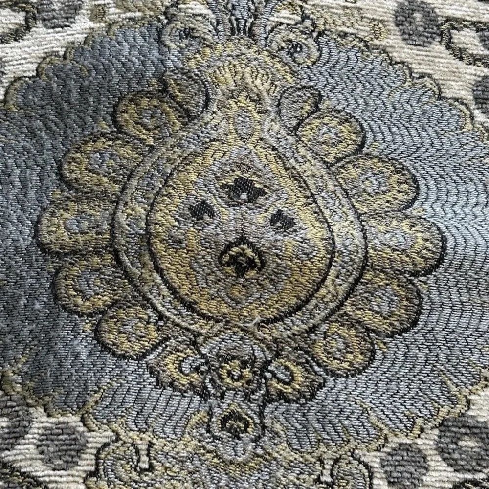 Pacific Coast Home Furnishings Damask Leopard Quilted Pillow Shams Set of 2 Grey